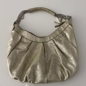 Chic Metallic Hobo Bag